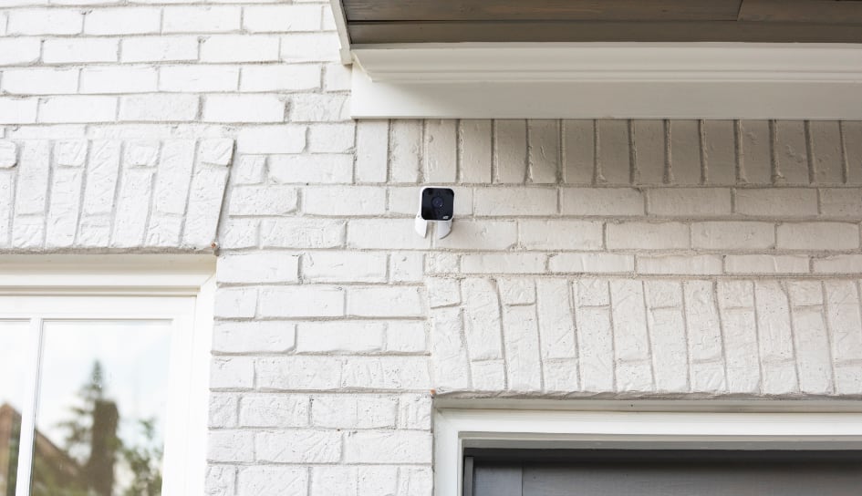 ADT outdoor camera on a Toledo home